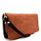 HSGW1201D-LP Textured Double Zipper Wristlet Wallet