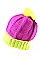 Stylish Multi Tone Knit Pom Pom Beanie FM-HT20161