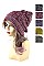 Pack of (12 pieces) ASSORTED COLOR KNITTED BEANIES FM-HT4060