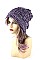Pack of (12 pieces) ASSORTED COLOR KNITTED BEANIES FM-HT4060