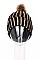 A Dozen Pack Metallic Foil Beanie w Pom-Pom