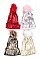 A Dozen Pack Metallic Foil Beanie w Pom-Pom