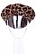 Pack of 12 Charming Leopard Soft Fur Beret