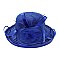 LADY BRIM BRAID HAT W/ FLOWER