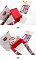 2-in-1 Small Size Clear Shoulder Bag With Colorful Wide Strap