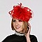 Lady Braid Hat w/Mesh & Feather SLHTB2096