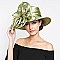 SATIN LADY HAT With Satin Burst Feather  MEZ2100