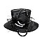 LADY BRAID HAT W/ BROW AND FEATHERS