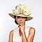 LADY BOW HAT WITH FEATHER SLHTB2104