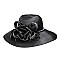 SATIN LADY HAT With Satin bows and Rhinestones band