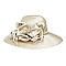 SATIN LADY HAT With Satin bows and Rhinestones band