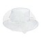 SATIN HAT With Rhinestones Bands and Large Floral Decor  MEZ2173