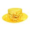 ROSE BOW STONE STUDDED SATIN BRAID HAT