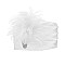 SIDE FEATHER ACCENT GATSBY SATIN PILLBOX HAT