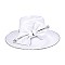 BIG BOW RHINESTONE TRIM SATIN BRAID HAT