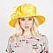 MESH VEIL LOOPED PETAL BRAID HAT MESH VEIL
