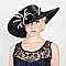 ASYMMETRICAL BRIM LOOPED RHINESTONE HAT