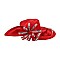 ASYMMETRICAL BRIM LOOPED RHINESTONE HAT