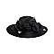 LARGE BRIM BOW FEATHER DETAIL CHURCH HAT