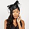 Pillbox Hat With BOW DETAIL & MESH