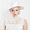 VEIL WITH LARGE BOW BRAID HAT