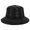 CHROME RHINESTONE STUDDED BUCKET HAT