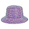 CHROME RHINESTONE STUDDED BUCKET HAT