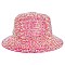 CHROME RHINESTONE STUDDED BUCKET HAT