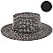 CHROME RHINESTONE FLAT TOP HAT