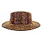 CHROME RHINESTONE FLAT TOP HAT