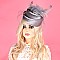 UNIQUE Pillbox SATIN Hat With VEIL