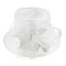 RIBBON AND FEATHER SATIN SUNDAY CHURCH HAT