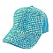 Fashion Rhinestone Cap Two Tone Shine