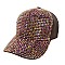 Fashion Rhinestone Cap Two Tone Shine