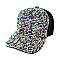 Fashion Rhinestone Cap Two Tone Shine