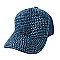 Fashion Rhinestone Cap Two Tone Shine