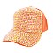 Fashion Rhinestone Cap Two Tone Shine