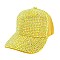 Fashion Rhinestone Cap Two Tone Shine