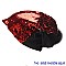 Trendy reversible sequin beanie hat with pom-pom