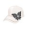 FASHION BUTTERFLY STONE PATCH CAP