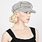 Stylish Sequin Captain Newsboy Cap