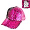 Playful Two Tone Sequin Cap