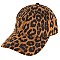 LEOPARD CHEETAH PRINT BASEBALL CAP