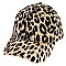 LEOPARD CHEETAH PRINT BASEBALL CAP