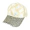 STYLISH FASHION SPARKLY SEQUIN MESH BACK ADJUSTABLE BASEBALL CAP