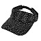 TRENDY FULL RHINESTONE SUN VISOR