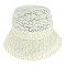 STYLISH FLORAL LACE BUCKET HAT WITH PEARL