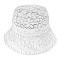 STYLISH FLORAL LACE BUCKET HAT WITH PEARL