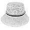 CHARMING LACE BUCKET HAT WITH PEARL STRIP