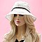 CHARMING LACE BUCKET HAT WITH PEARL STRIP